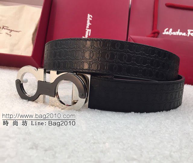菲拉格慕男士皮帶 Ferragamo雙面牛皮腰帶  jjp2129